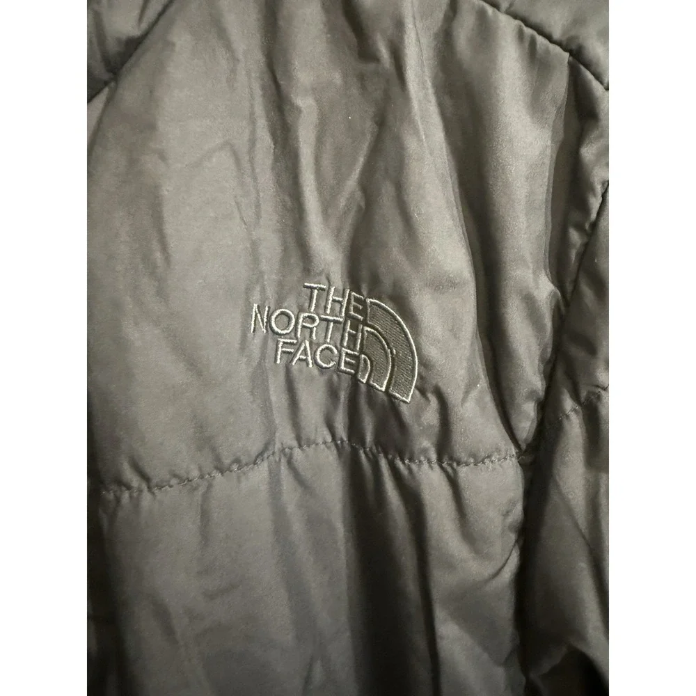 North Face Puffer Jacket Men's Medium Black‎ Full Zip Insulated Lightweight